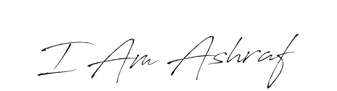 Create a beautiful signature design for name I Am Ashraf. With this signature (Antro_Vectra) fonts, you can make a handwritten signature for free. I Am Ashraf signature style 6 images and pictures png