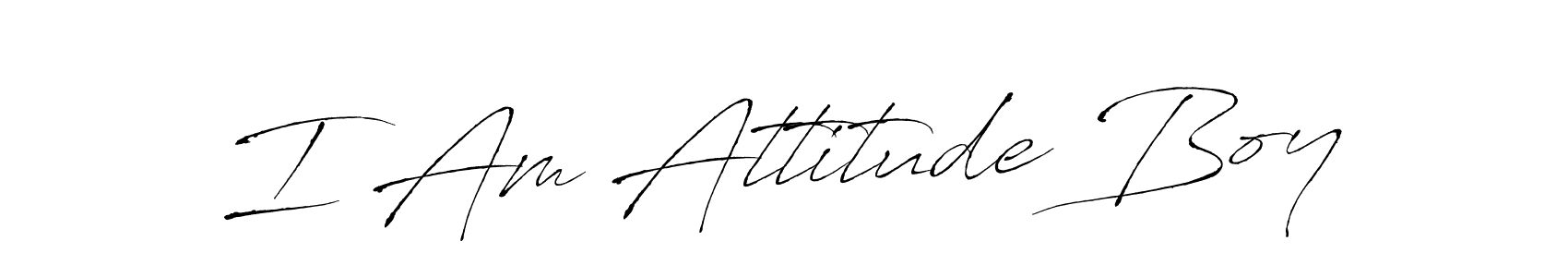 You can use this online signature creator to create a handwritten signature for the name I Am Attitude Boy. This is the best online autograph maker. I Am Attitude Boy signature style 6 images and pictures png