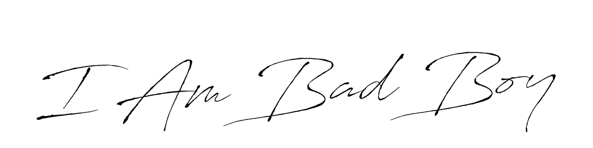 It looks lik you need a new signature style for name I Am Bad Boy. Design unique handwritten (Antro_Vectra) signature with our free signature maker in just a few clicks. I Am Bad Boy signature style 6 images and pictures png