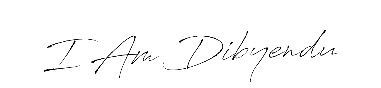 Create a beautiful signature design for name I Am Dibyendu. With this signature (Antro_Vectra) fonts, you can make a handwritten signature for free. I Am Dibyendu signature style 6 images and pictures png