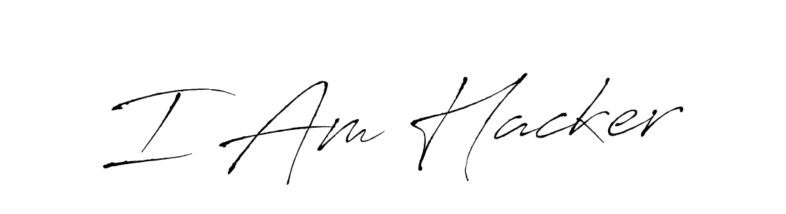 The best way (Antro_Vectra) to make a short signature is to pick only two or three words in your name. The name I Am Hacker include a total of six letters. For converting this name. I Am Hacker signature style 6 images and pictures png