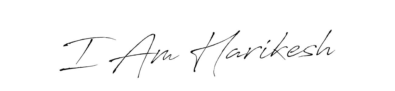 Design your own signature with our free online signature maker. With this signature software, you can create a handwritten (Antro_Vectra) signature for name I Am Harikesh. I Am Harikesh signature style 6 images and pictures png