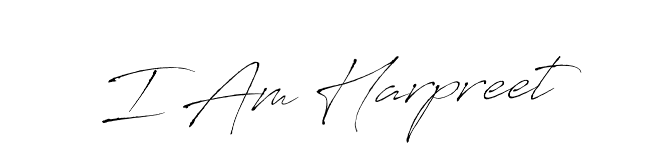 Similarly Antro_Vectra is the best handwritten signature design. Signature creator online .You can use it as an online autograph creator for name I Am Harpreet. I Am Harpreet signature style 6 images and pictures png