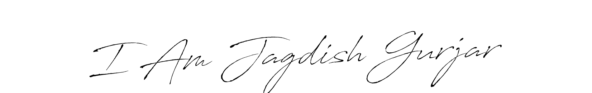 Also You can easily find your signature by using the search form. We will create I Am Jagdish Gurjar name handwritten signature images for you free of cost using Antro_Vectra sign style. I Am Jagdish Gurjar signature style 6 images and pictures png