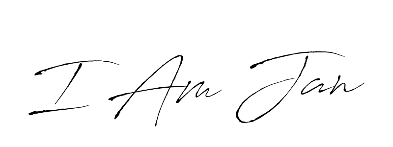 You should practise on your own different ways (Antro_Vectra) to write your name (I Am Jan) in signature. don't let someone else do it for you. I Am Jan signature style 6 images and pictures png