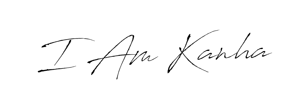I Am Kanha stylish signature style. Best Handwritten Sign (Antro_Vectra) for my name. Handwritten Signature Collection Ideas for my name I Am Kanha. I Am Kanha signature style 6 images and pictures png
