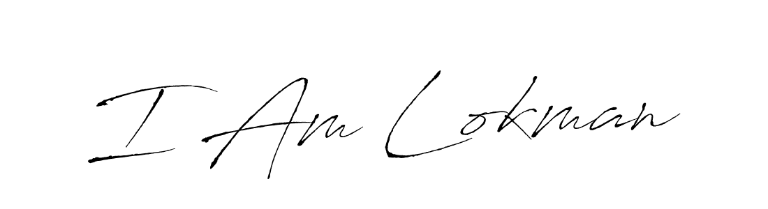 Design your own signature with our free online signature maker. With this signature software, you can create a handwritten (Antro_Vectra) signature for name I Am Lokman. I Am Lokman signature style 6 images and pictures png