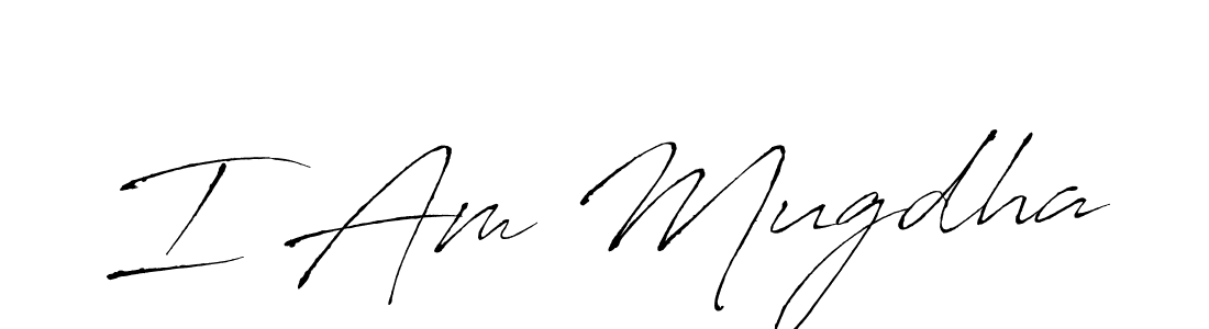 Create a beautiful signature design for name I Am Mugdha. With this signature (Antro_Vectra) fonts, you can make a handwritten signature for free. I Am Mugdha signature style 6 images and pictures png