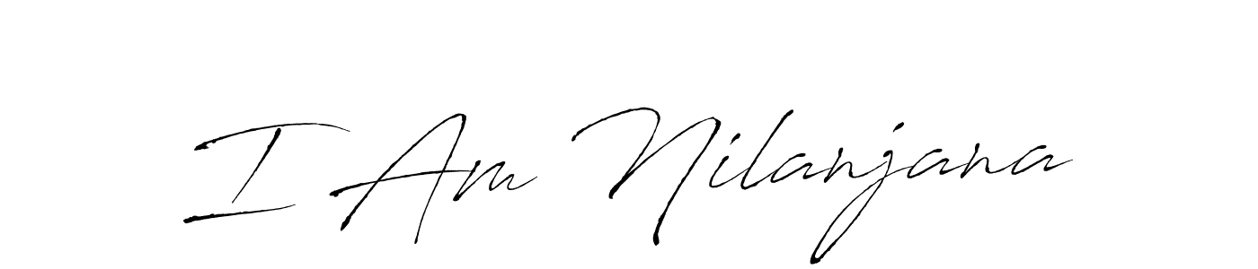Similarly Antro_Vectra is the best handwritten signature design. Signature creator online .You can use it as an online autograph creator for name I Am Nilanjana. I Am Nilanjana signature style 6 images and pictures png