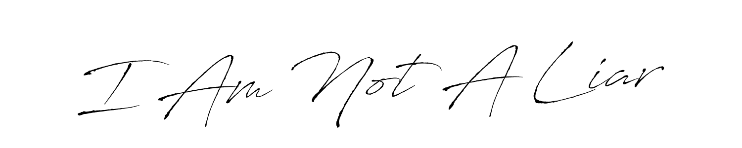 Antro_Vectra is a professional signature style that is perfect for those who want to add a touch of class to their signature. It is also a great choice for those who want to make their signature more unique. Get I Am Not A Liar name to fancy signature for free. I Am Not A Liar signature style 6 images and pictures png