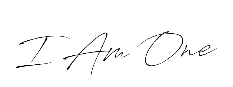 I Am One stylish signature style. Best Handwritten Sign (Antro_Vectra) for my name. Handwritten Signature Collection Ideas for my name I Am One. I Am One signature style 6 images and pictures png