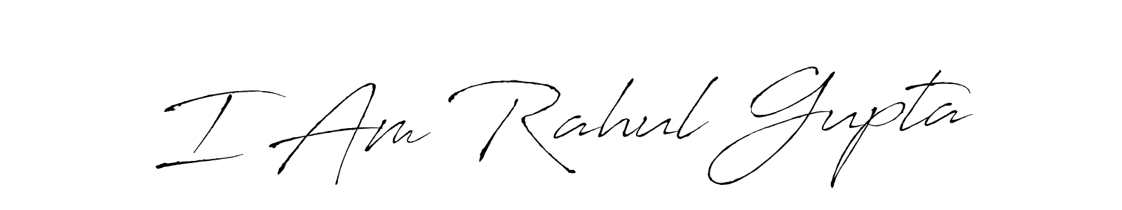 Make a beautiful signature design for name I Am Rahul Gupta. With this signature (Antro_Vectra) style, you can create a handwritten signature for free. I Am Rahul Gupta signature style 6 images and pictures png