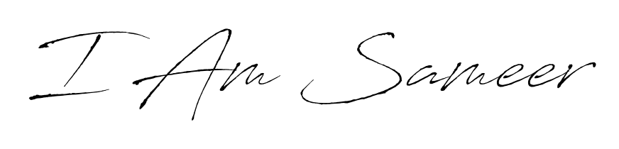 Also we have I Am Sameer name is the best signature style. Create professional handwritten signature collection using Antro_Vectra autograph style. I Am Sameer signature style 6 images and pictures png