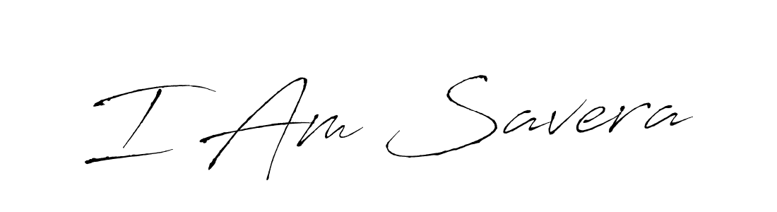 if you are searching for the best signature style for your name I Am Savera. so please give up your signature search. here we have designed multiple signature styles  using Antro_Vectra. I Am Savera signature style 6 images and pictures png