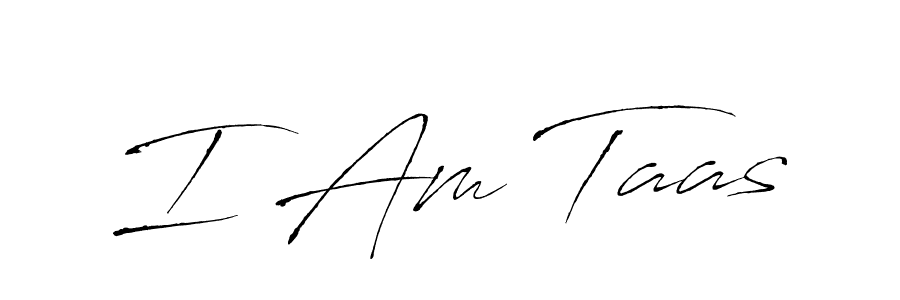 Create a beautiful signature design for name I Am Taas. With this signature (Antro_Vectra) fonts, you can make a handwritten signature for free. I Am Taas signature style 6 images and pictures png