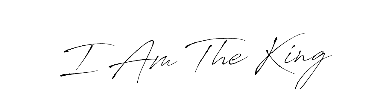 Also we have I Am The King name is the best signature style. Create professional handwritten signature collection using Antro_Vectra autograph style. I Am The King signature style 6 images and pictures png