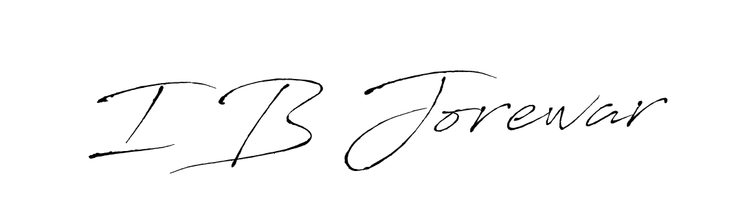 I B Jorewar stylish signature style. Best Handwritten Sign (Antro_Vectra) for my name. Handwritten Signature Collection Ideas for my name I B Jorewar. I B Jorewar signature style 6 images and pictures png