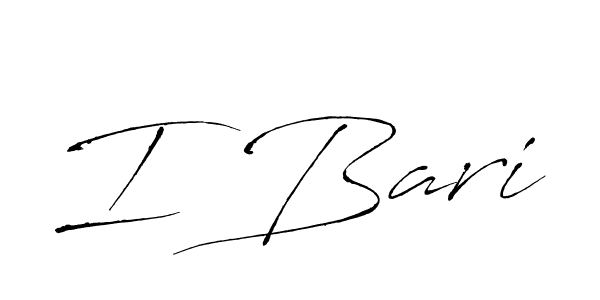 if you are searching for the best signature style for your name I Bari. so please give up your signature search. here we have designed multiple signature styles  using Antro_Vectra. I Bari signature style 6 images and pictures png