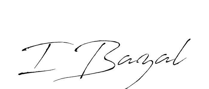 The best way (Antro_Vectra) to make a short signature is to pick only two or three words in your name. The name I Bazal include a total of six letters. For converting this name. I Bazal signature style 6 images and pictures png