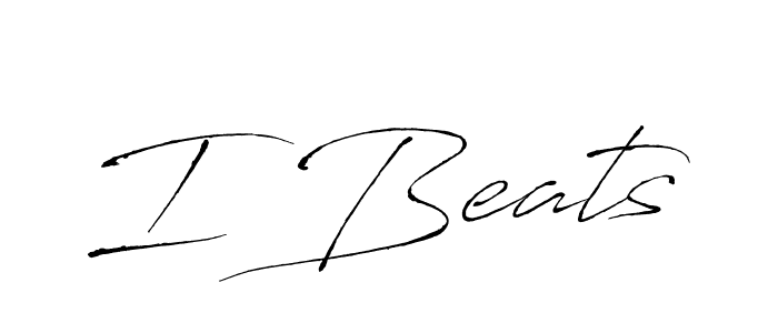 Make a beautiful signature design for name I Beats. With this signature (Antro_Vectra) style, you can create a handwritten signature for free. I Beats signature style 6 images and pictures png