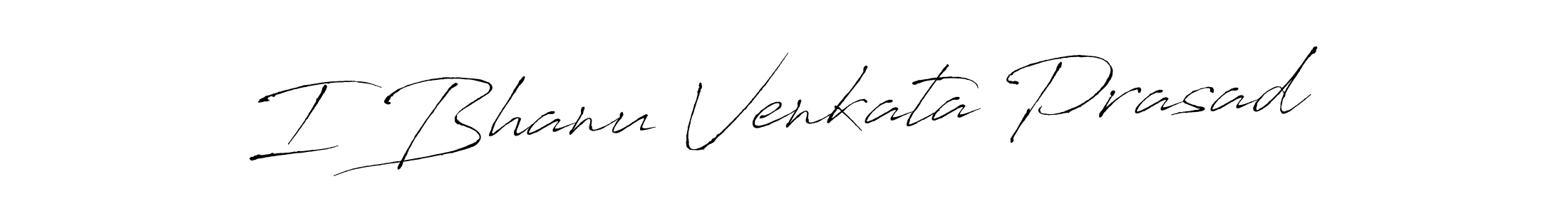 Make a beautiful signature design for name I Bhanu Venkata Prasad. With this signature (Antro_Vectra) style, you can create a handwritten signature for free. I Bhanu Venkata Prasad signature style 6 images and pictures png