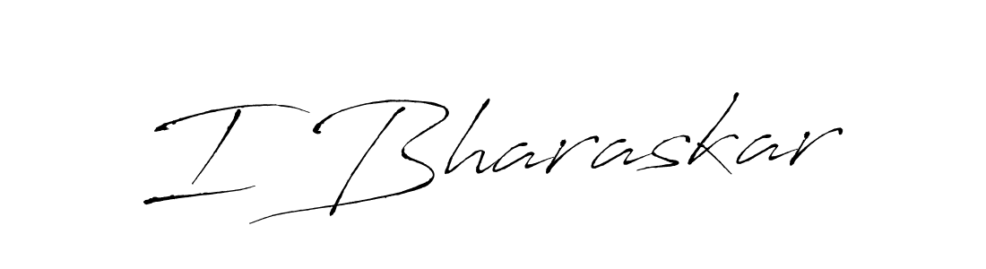 How to make I Bharaskar signature? Antro_Vectra is a professional autograph style. Create handwritten signature for I Bharaskar name. I Bharaskar signature style 6 images and pictures png