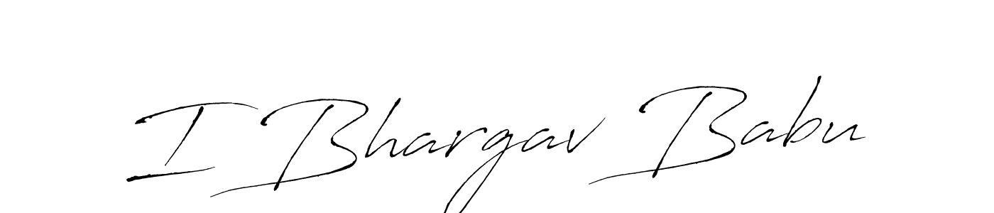 I Bhargav Babu stylish signature style. Best Handwritten Sign (Antro_Vectra) for my name. Handwritten Signature Collection Ideas for my name I Bhargav Babu. I Bhargav Babu signature style 6 images and pictures png