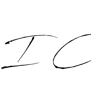 The best way (Antro_Vectra) to make a short signature is to pick only two or three words in your name. The name I C include a total of six letters. For converting this name. I C signature style 6 images and pictures png