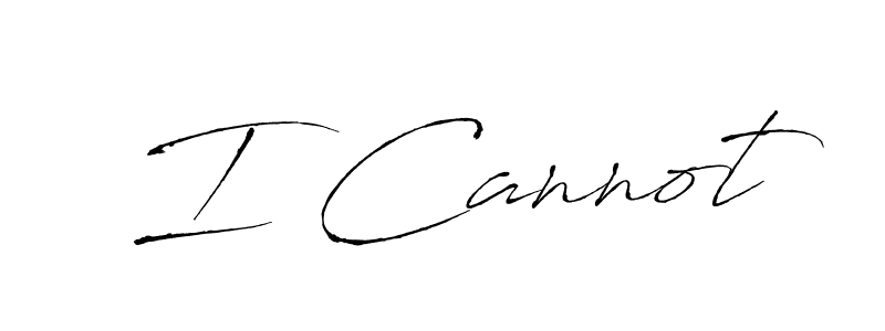 Also we have I Cannot name is the best signature style. Create professional handwritten signature collection using Antro_Vectra autograph style. I Cannot signature style 6 images and pictures png