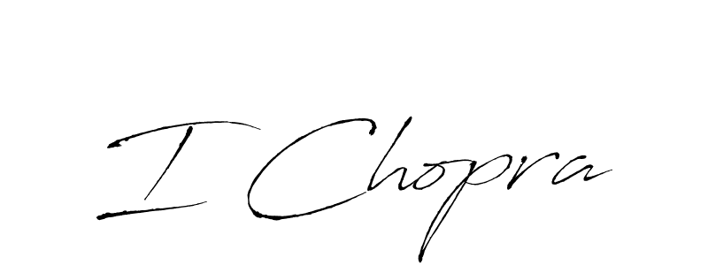 Also You can easily find your signature by using the search form. We will create I Chopra name handwritten signature images for you free of cost using Antro_Vectra sign style. I Chopra signature style 6 images and pictures png