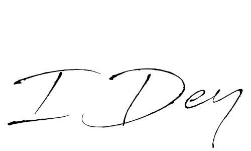 Similarly Antro_Vectra is the best handwritten signature design. Signature creator online .You can use it as an online autograph creator for name I Dey. I Dey signature style 6 images and pictures png