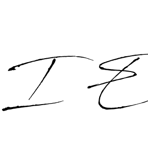 How to make I E name signature. Use Antro_Vectra style for creating short signs online. This is the latest handwritten sign. I E signature style 6 images and pictures png