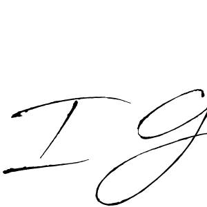 Make a beautiful signature design for name I G. With this signature (Antro_Vectra) style, you can create a handwritten signature for free. I G signature style 6 images and pictures png