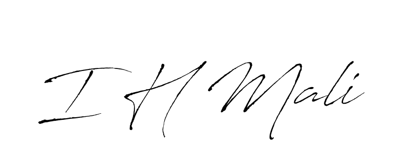 Make a beautiful signature design for name I H Mali. Use this online signature maker to create a handwritten signature for free. I H Mali signature style 6 images and pictures png