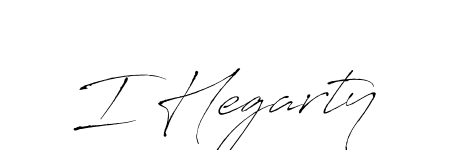 How to make I Hegarty name signature. Use Antro_Vectra style for creating short signs online. This is the latest handwritten sign. I Hegarty signature style 6 images and pictures png