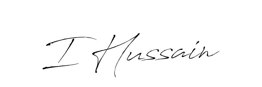 How to make I Hussain name signature. Use Antro_Vectra style for creating short signs online. This is the latest handwritten sign. I Hussain signature style 6 images and pictures png