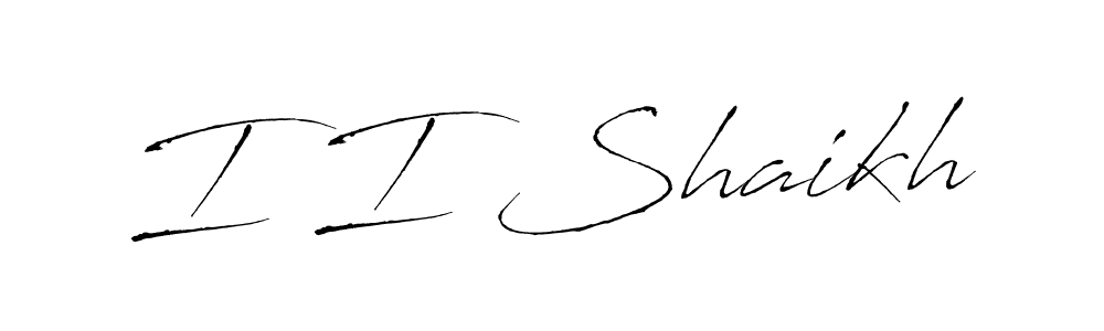 You should practise on your own different ways (Antro_Vectra) to write your name (I I Shaikh) in signature. don't let someone else do it for you. I I Shaikh signature style 6 images and pictures png