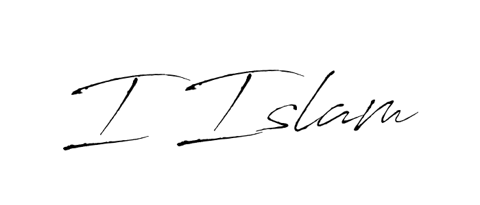 Antro_Vectra is a professional signature style that is perfect for those who want to add a touch of class to their signature. It is also a great choice for those who want to make their signature more unique. Get I Islam name to fancy signature for free. I Islam signature style 6 images and pictures png