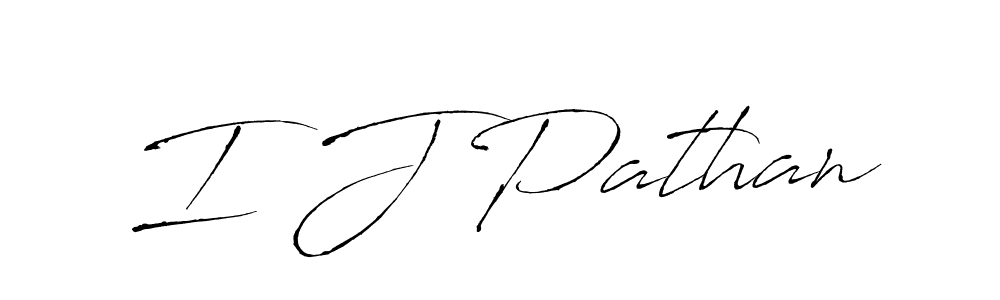 How to make I J Pathan signature? Antro_Vectra is a professional autograph style. Create handwritten signature for I J Pathan name. I J Pathan signature style 6 images and pictures png
