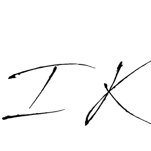 I K stylish signature style. Best Handwritten Sign (Antro_Vectra) for my name. Handwritten Signature Collection Ideas for my name I K. I K signature style 6 images and pictures png