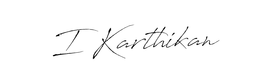 Design your own signature with our free online signature maker. With this signature software, you can create a handwritten (Antro_Vectra) signature for name I Karthikan. I Karthikan signature style 6 images and pictures png