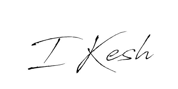 How to Draw I Kesh signature style? Antro_Vectra is a latest design signature styles for name I Kesh. I Kesh signature style 6 images and pictures png