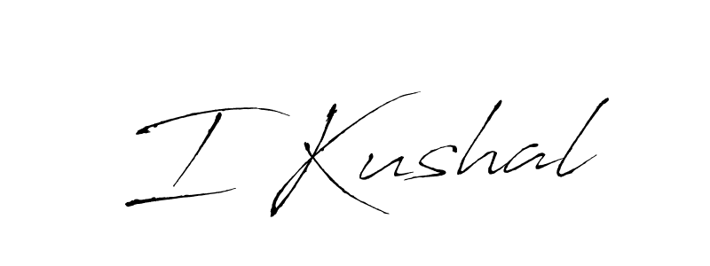 if you are searching for the best signature style for your name I Kushal. so please give up your signature search. here we have designed multiple signature styles  using Antro_Vectra. I Kushal signature style 6 images and pictures png