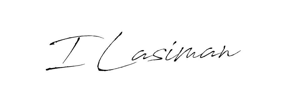 I Lasiman stylish signature style. Best Handwritten Sign (Antro_Vectra) for my name. Handwritten Signature Collection Ideas for my name I Lasiman. I Lasiman signature style 6 images and pictures png