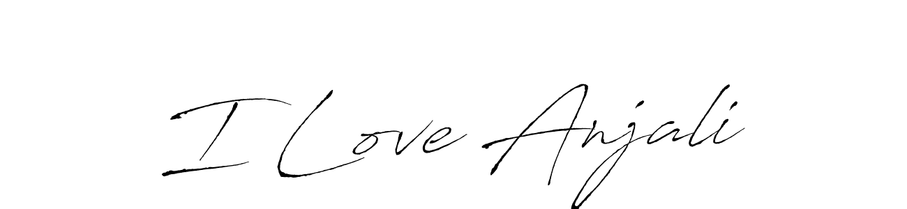 Also You can easily find your signature by using the search form. We will create I Love Anjali name handwritten signature images for you free of cost using Antro_Vectra sign style. I Love Anjali signature style 6 images and pictures png