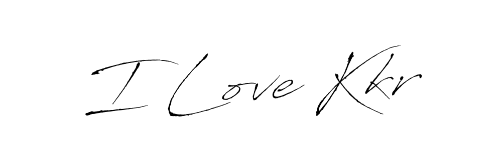 Design your own signature with our free online signature maker. With this signature software, you can create a handwritten (Antro_Vectra) signature for name I Love Kkr. I Love Kkr signature style 6 images and pictures png