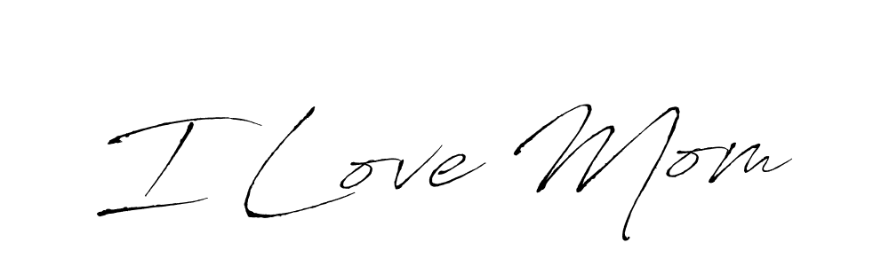 You can use this online signature creator to create a handwritten signature for the name I Love Mom. This is the best online autograph maker. I Love Mom signature style 6 images and pictures png