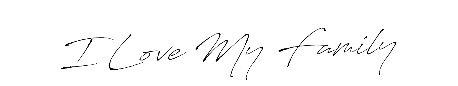 You can use this online signature creator to create a handwritten signature for the name I Love My Family. This is the best online autograph maker. I Love My Family signature style 6 images and pictures png