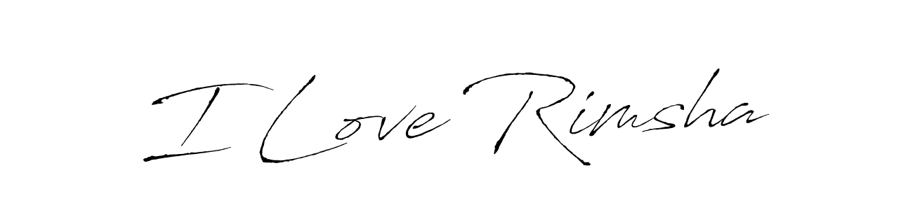 You should practise on your own different ways (Antro_Vectra) to write your name (I Love Rimsha) in signature. don't let someone else do it for you. I Love Rimsha signature style 6 images and pictures png