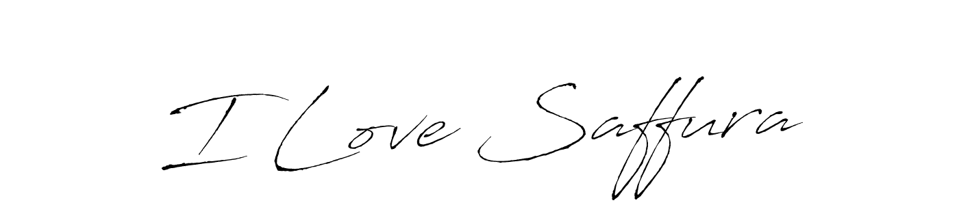 Also we have I Love Saffura name is the best signature style. Create professional handwritten signature collection using Antro_Vectra autograph style. I Love Saffura signature style 6 images and pictures png